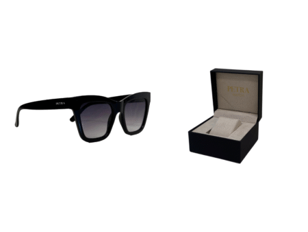 Petra Eyewear MC Black Lenses Woman & box petra watch pack